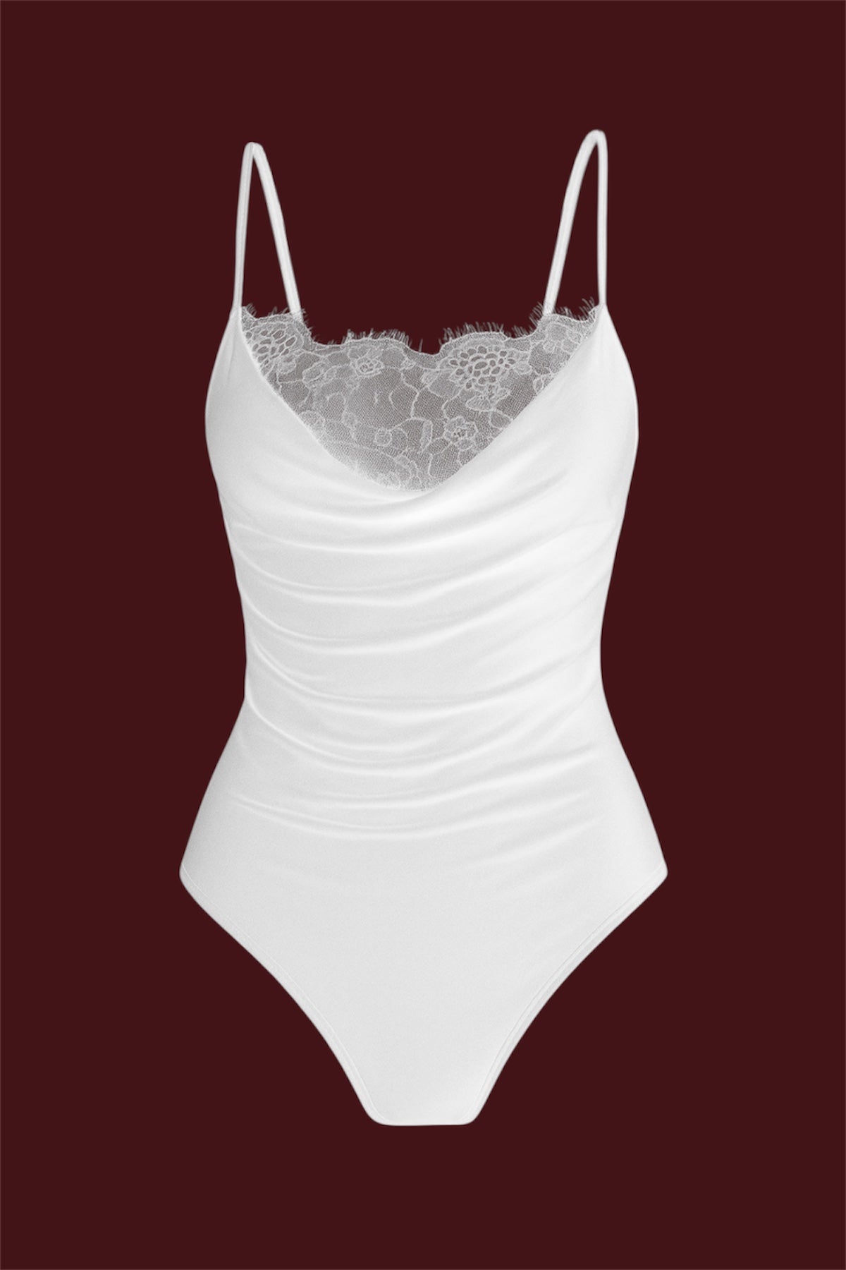White Önü Dantelli Zıbın