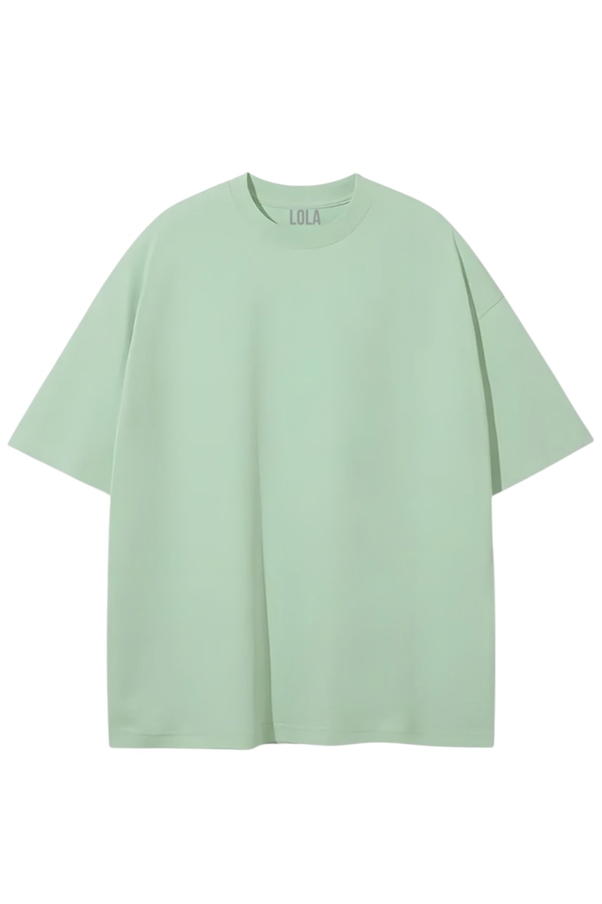 Su Yeşili Basic Oversize Tshirt