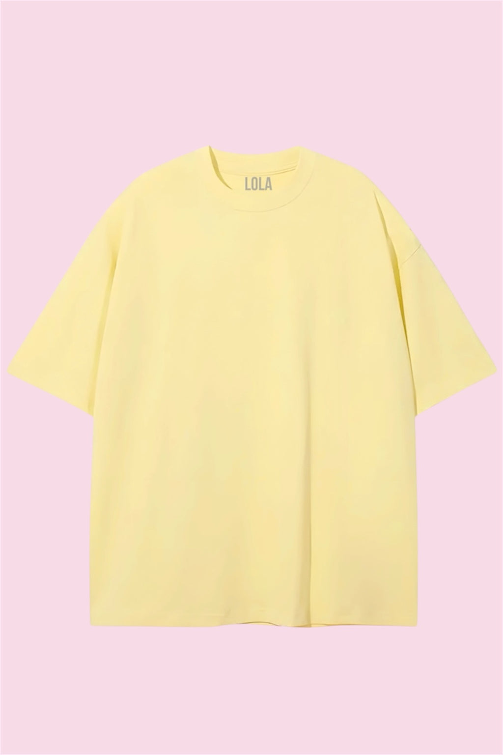 Yellow Basic Oversize Tshirt