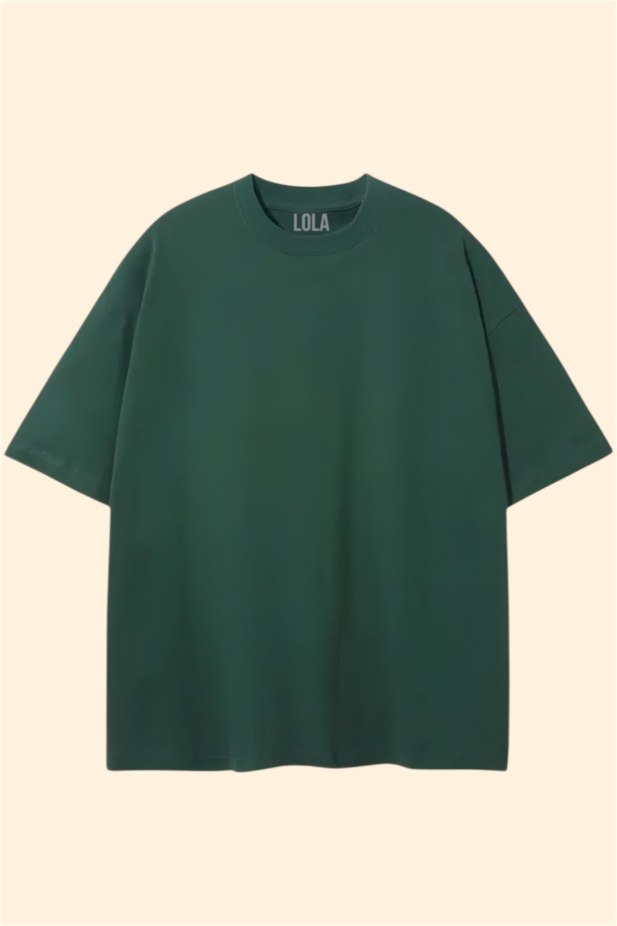 Koyu Yeşil Basic Oversize Tshirt