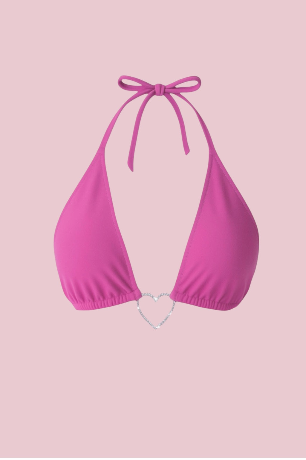 Pink  Kalp Detaylı Büstiyer