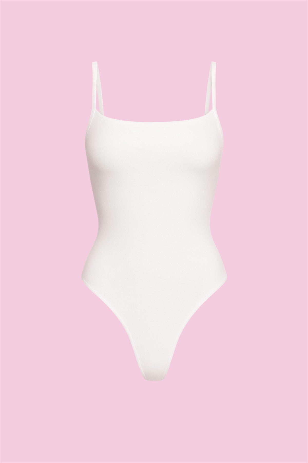 White Askılı Zıbınlı Body