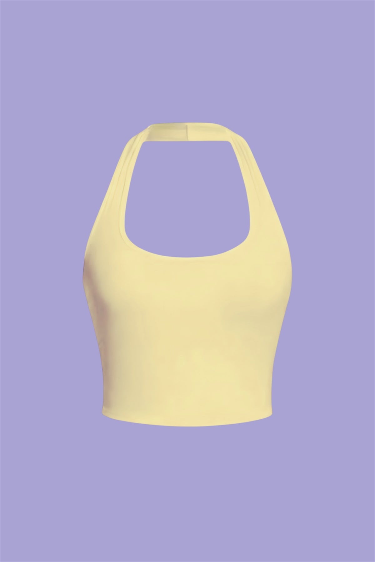 Yellow Boyundan Bağlamalı Baby Tee