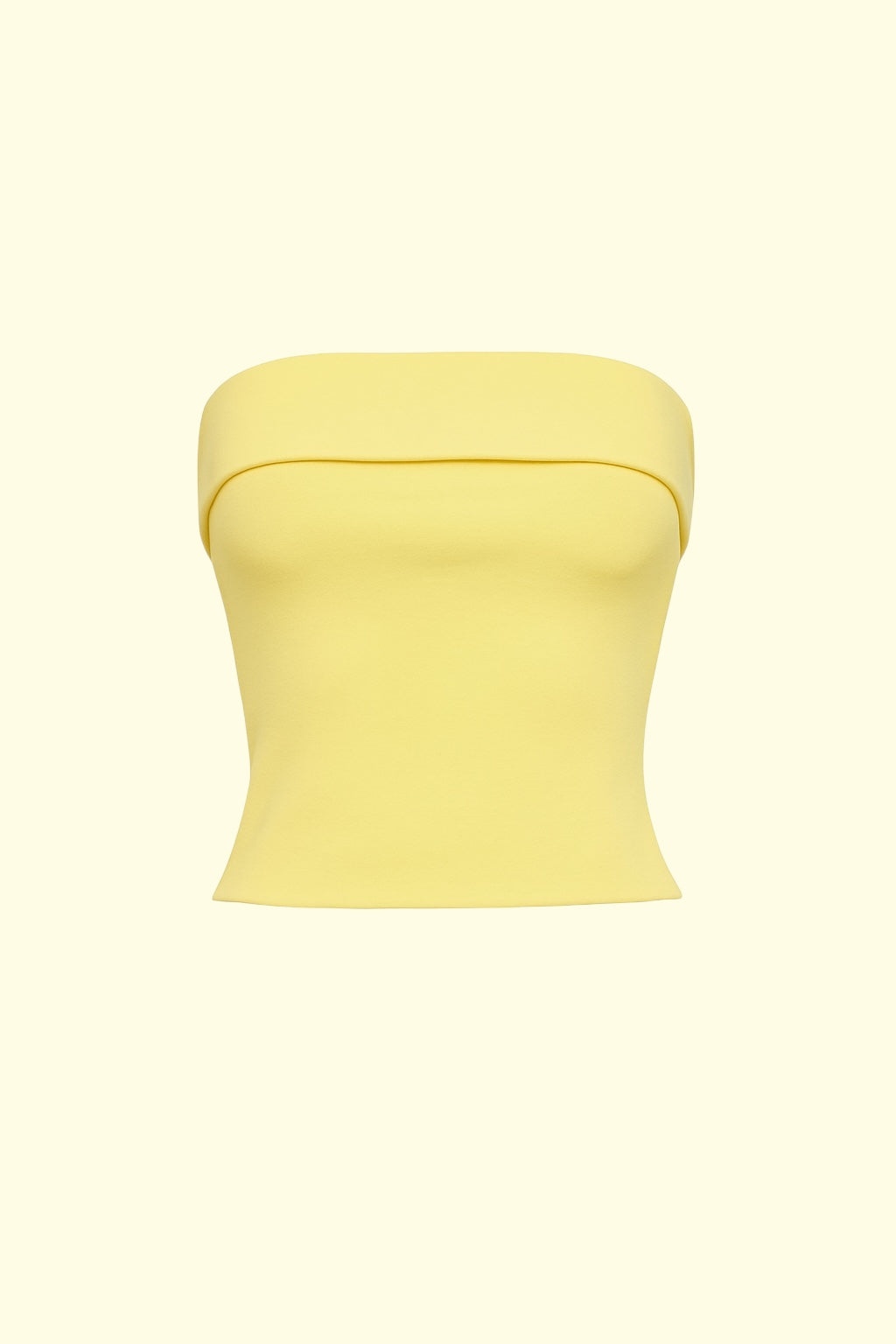 Yellow Straplez Crop