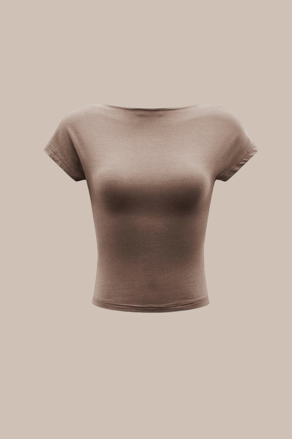 Sırtı Açık Krem   Crop