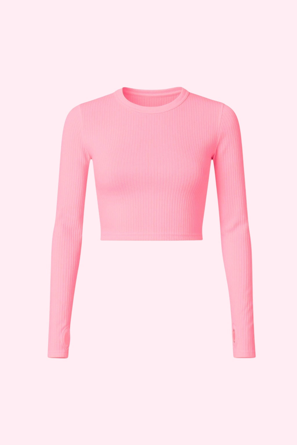 Pink Parmak Geçirmeli Crop