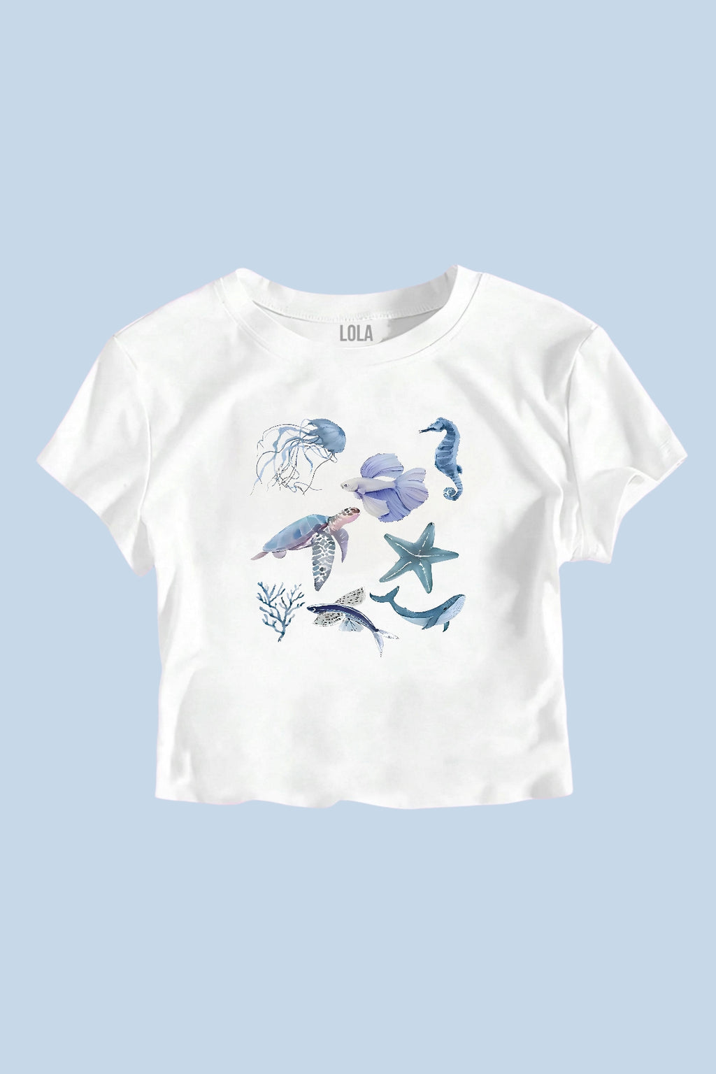 Deniz Hayvanları Baby Tee