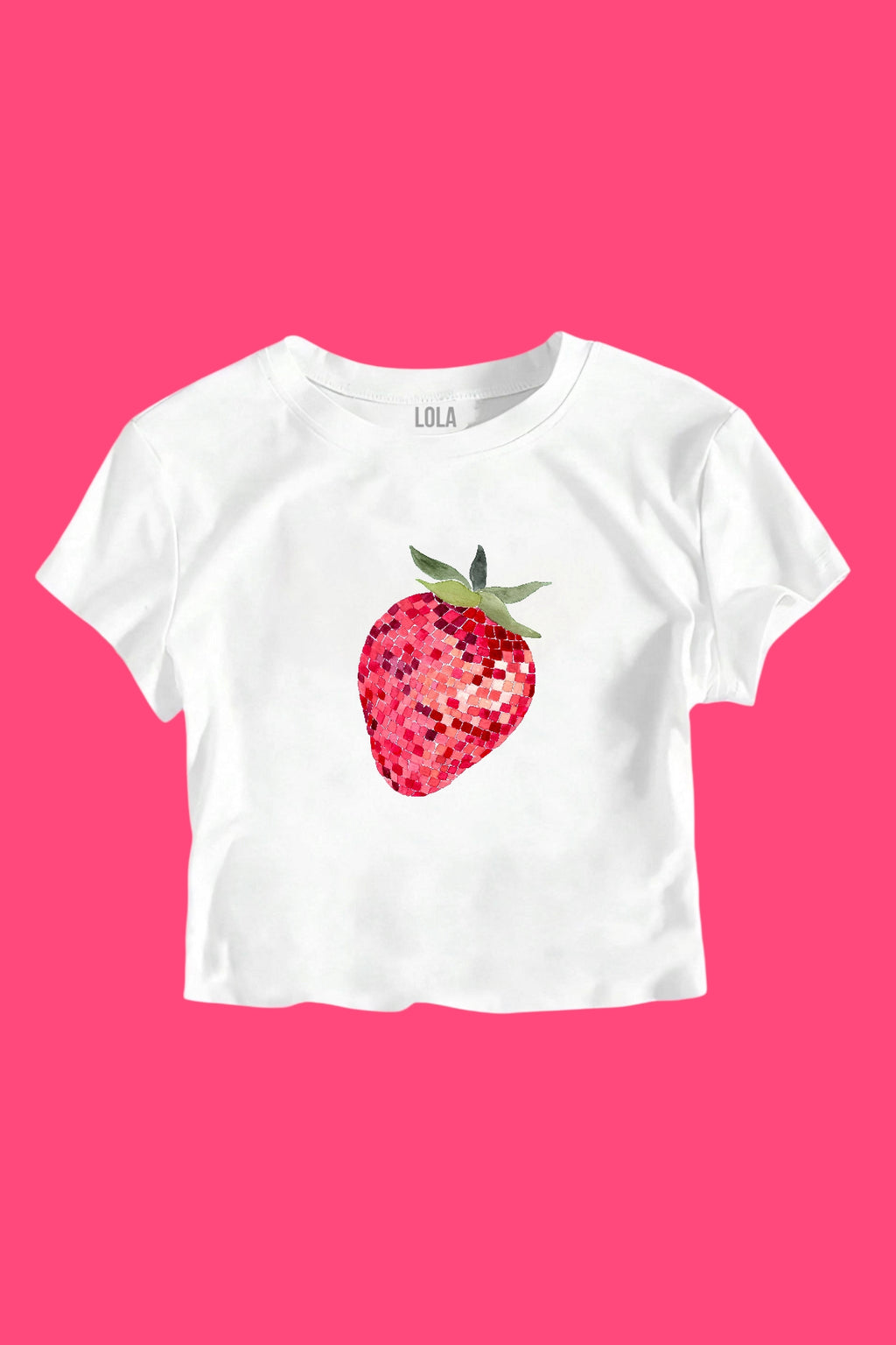 Mosaic Strawberry Baby Tee