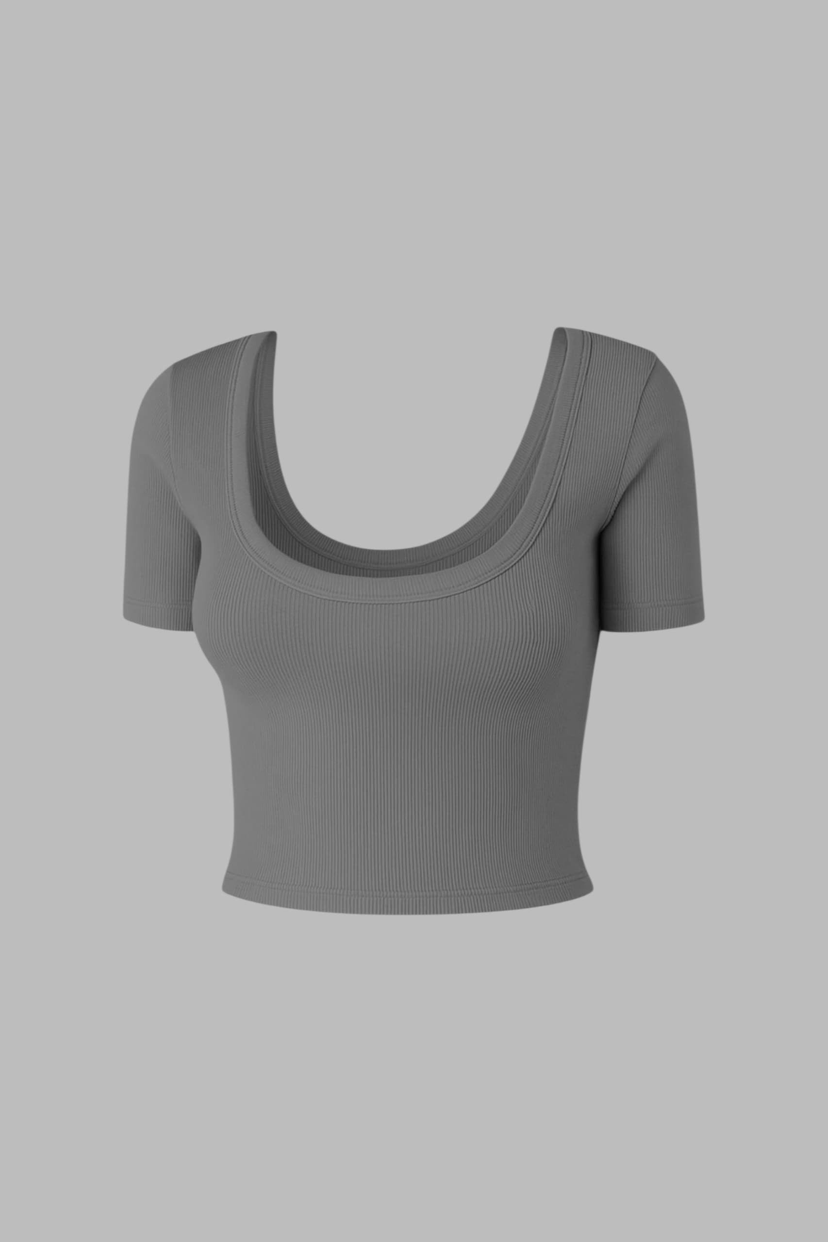 Grey Fitilli Baby Tee