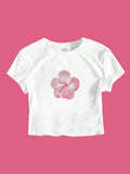Flower Pink Baby Tee
