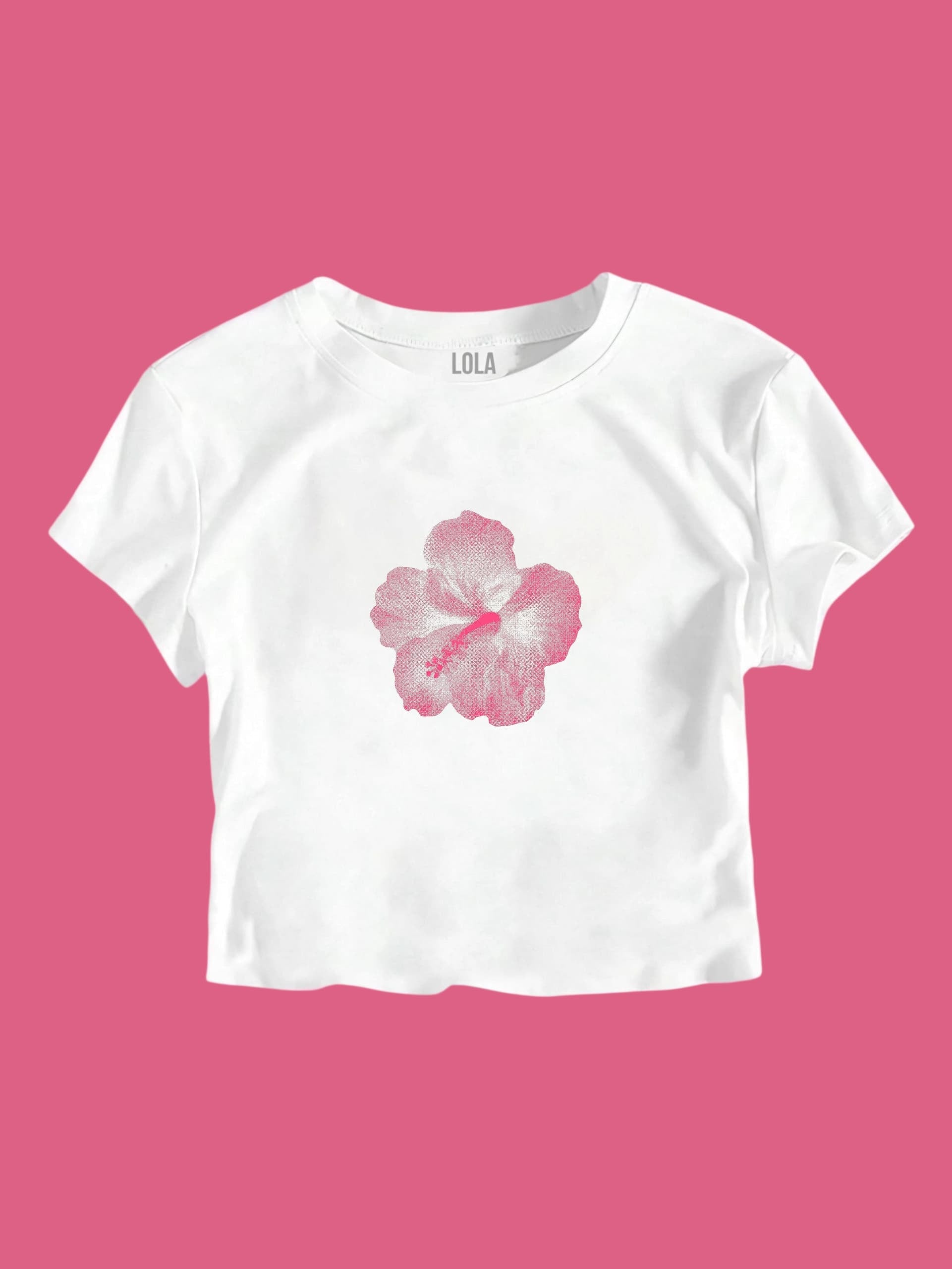 Flower Pink Baby Tee