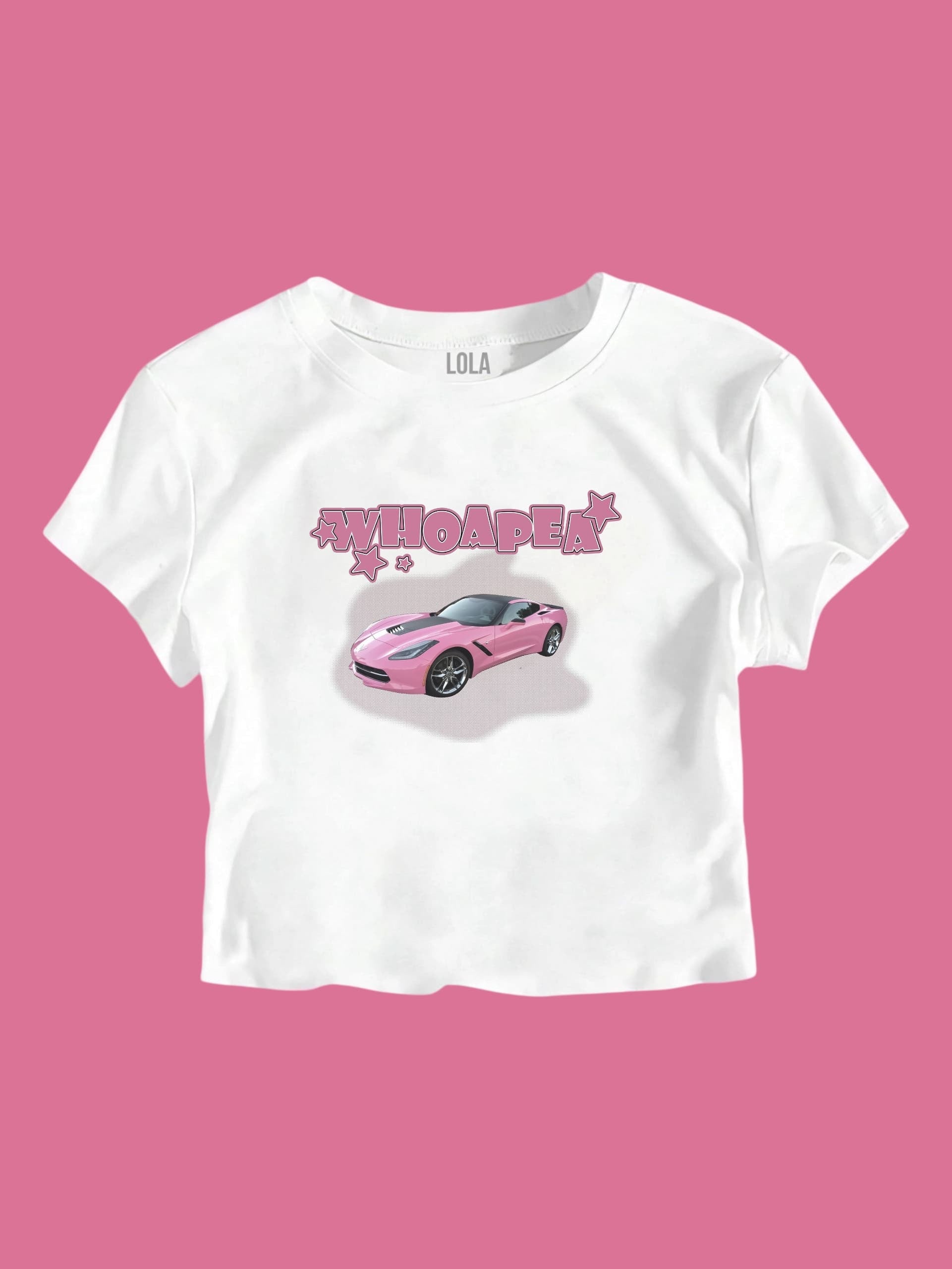 Pembe Araba Baby Tee