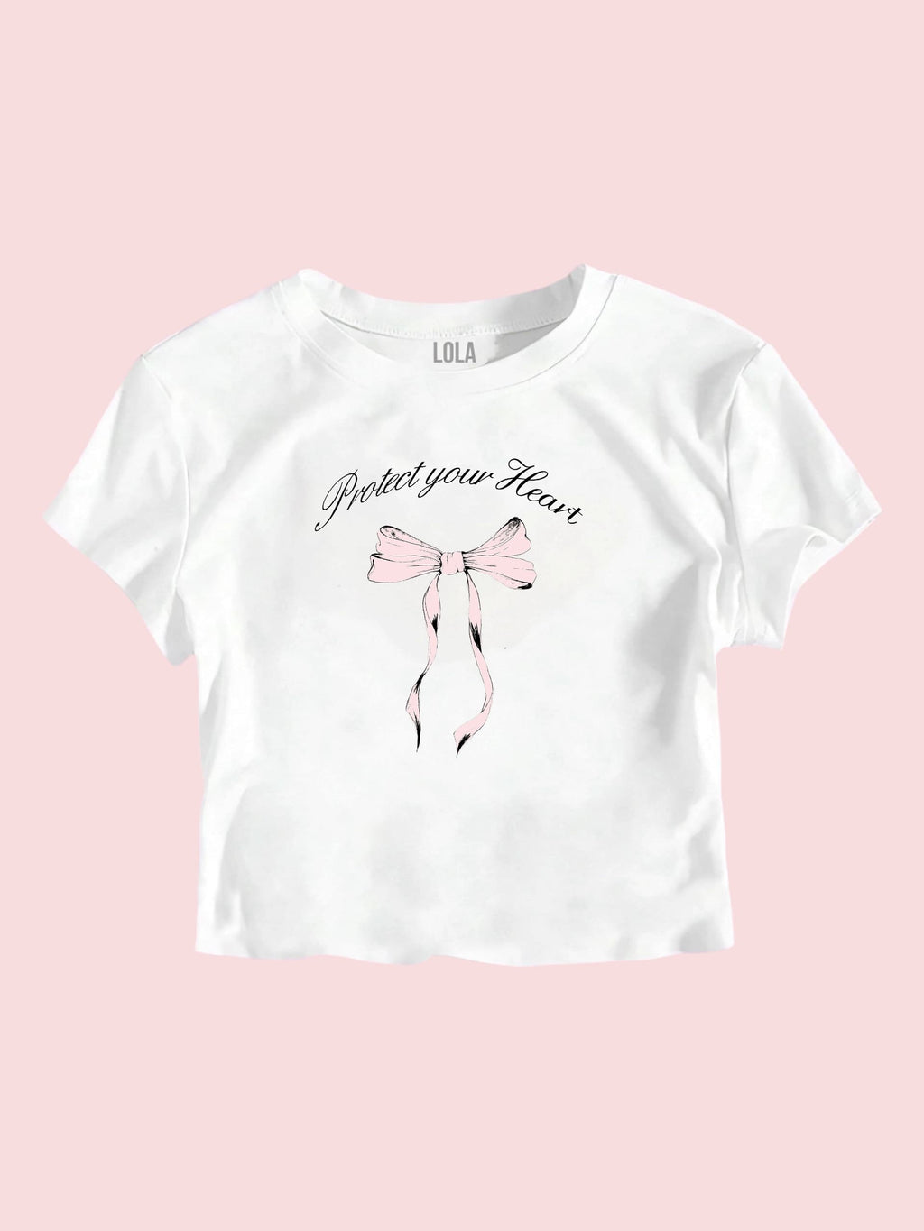 Pembe Kurdele Baby Tee