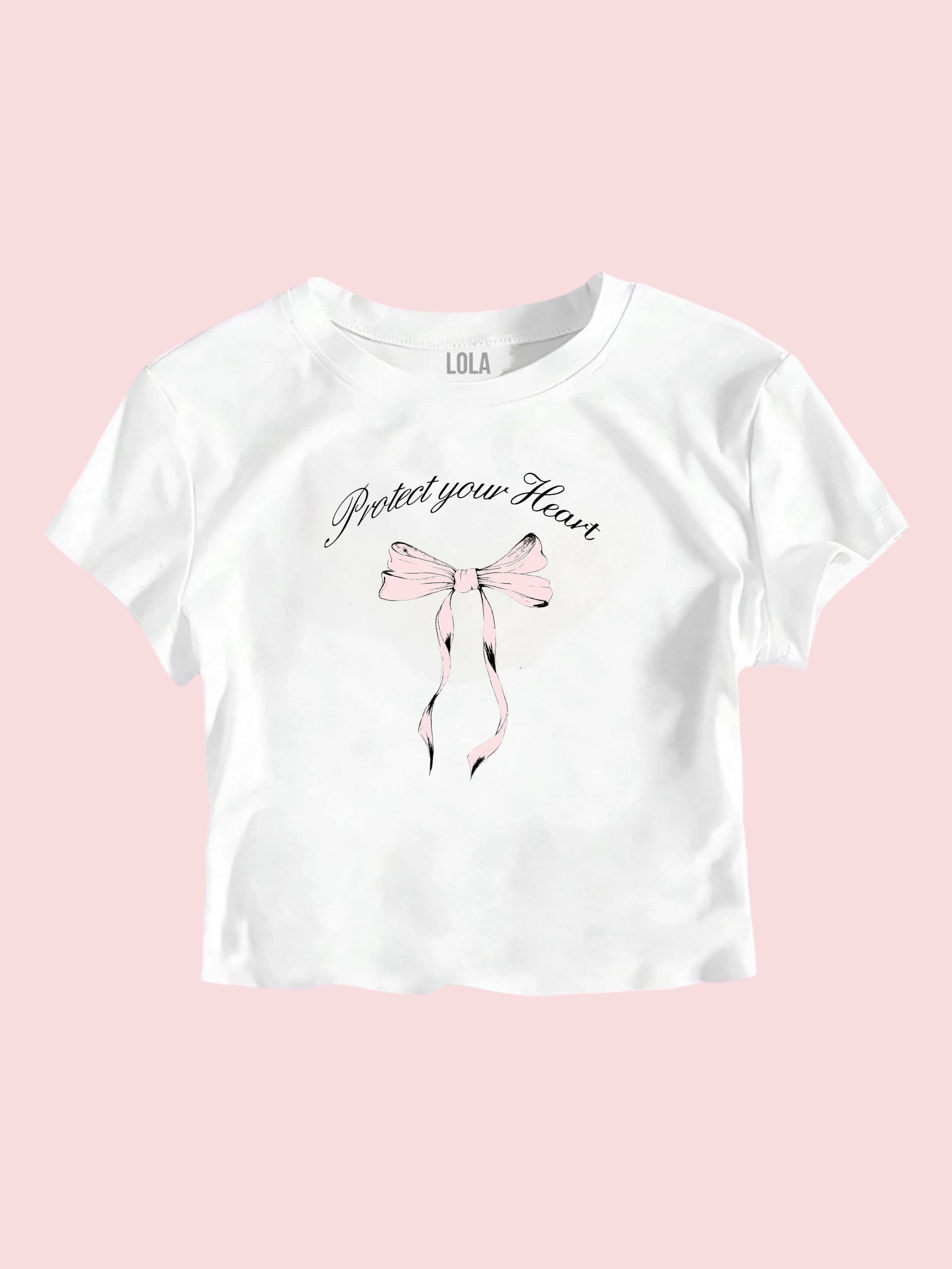 Pembe Kurdele Baby Tee