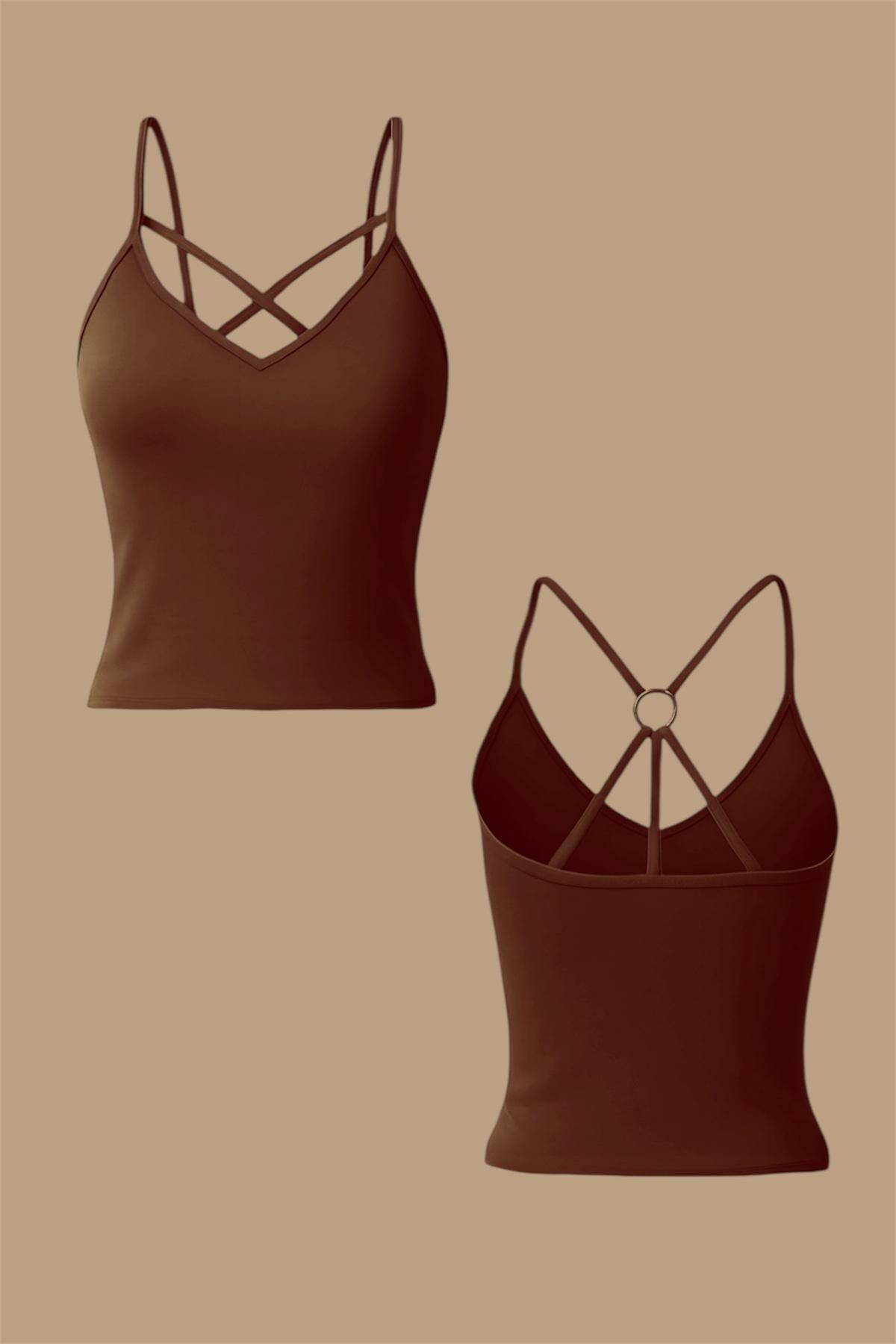 Brown Halka Detaylı Bluz