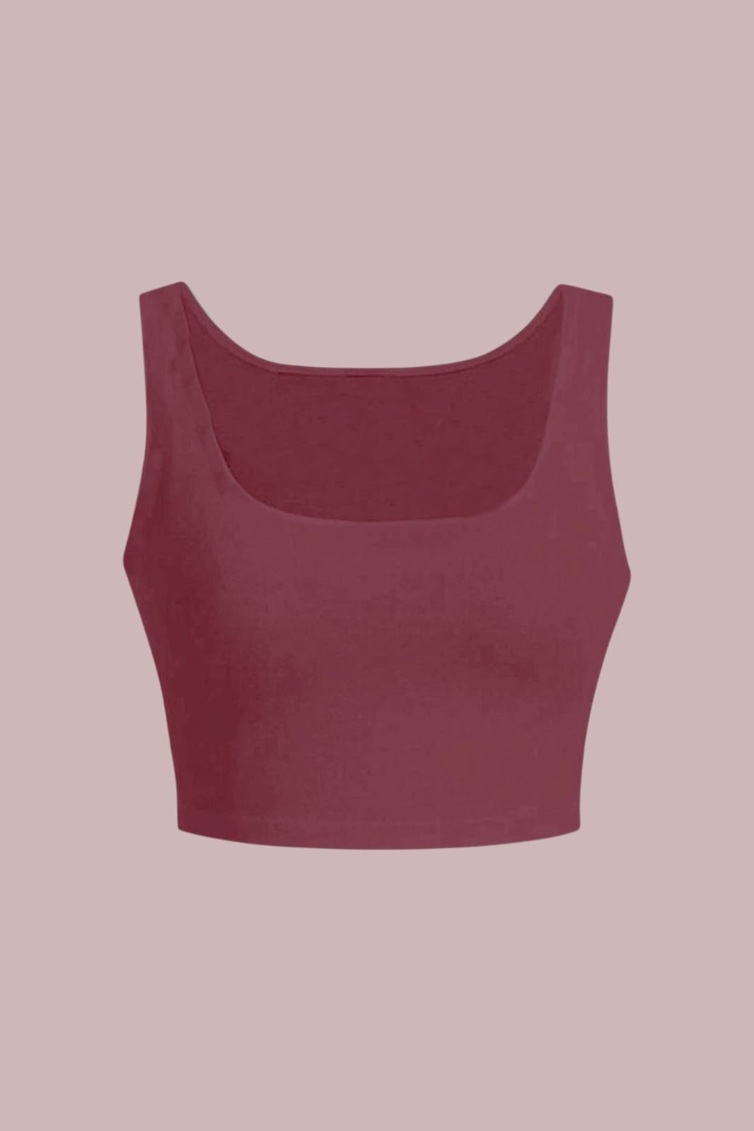 Burgundy Crop Büstiyer