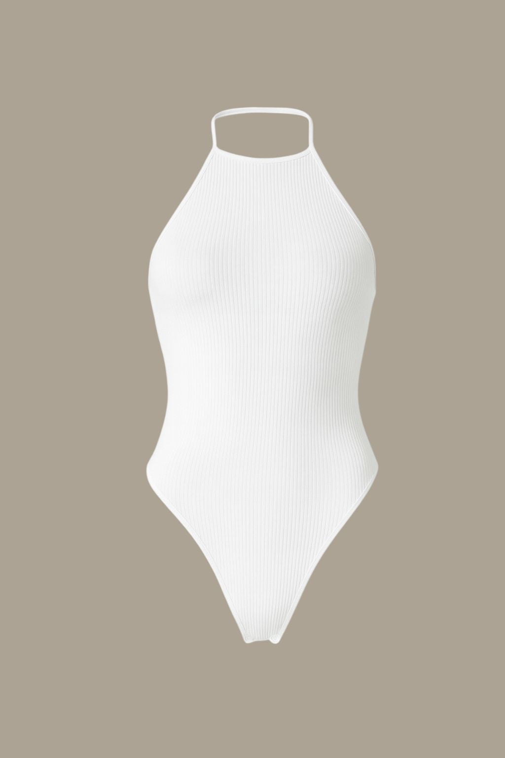 White Askılı Sırtı Açık Zıbın