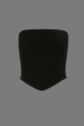 Black Örgü Üçgen Crop