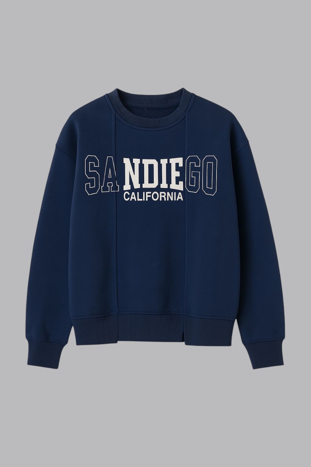 Navy Blue Sandıe Go Calıfornıa Sweatshirt