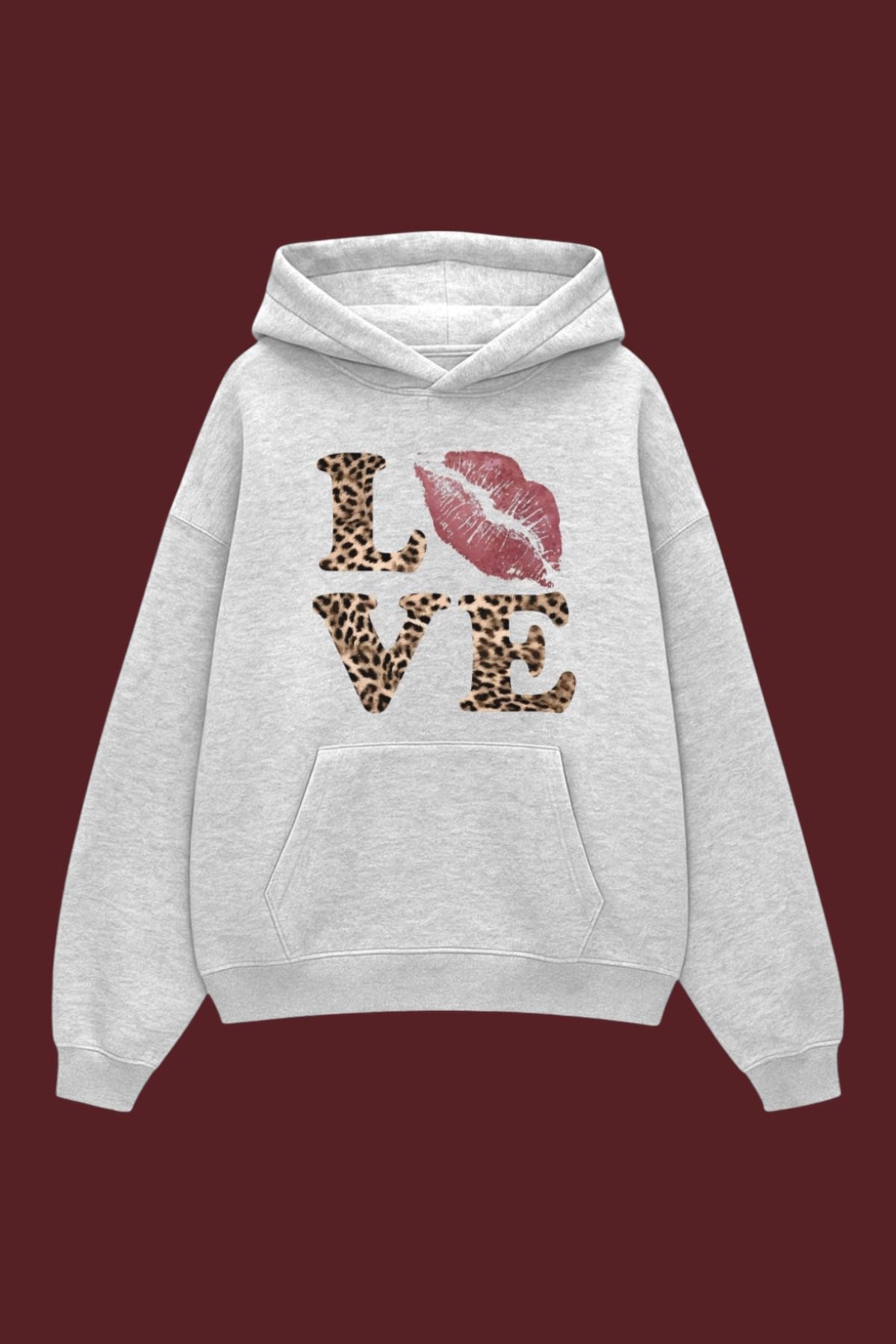 Love Kiss Leopar Sweatshirt