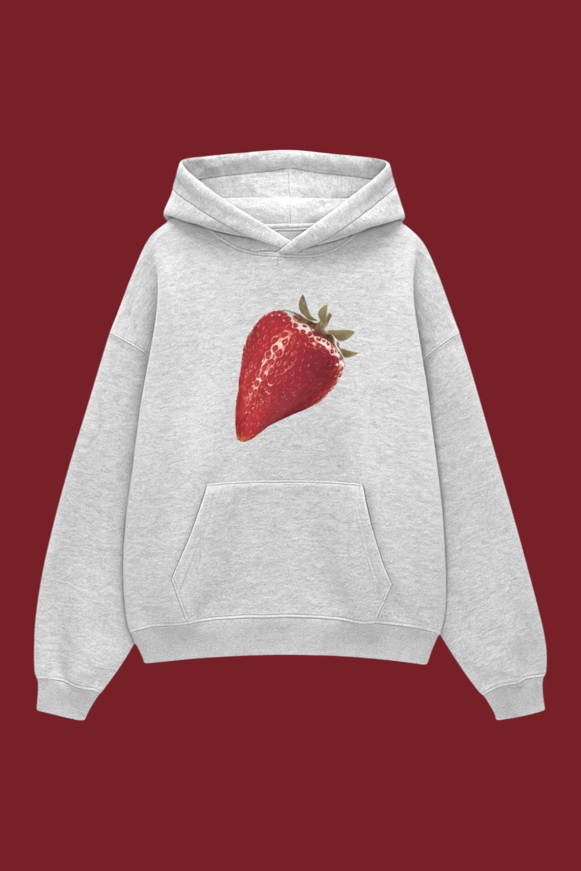 Grey Real Strawberry Sweatshirt