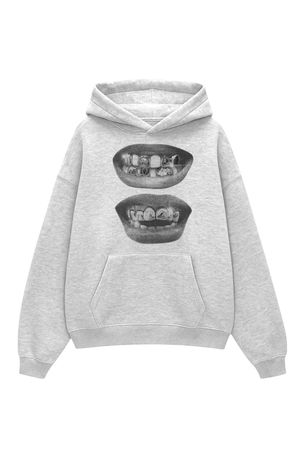 Grey Two Lips  Sweatshirt