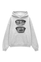 Grey Two Lips  Sweatshirt