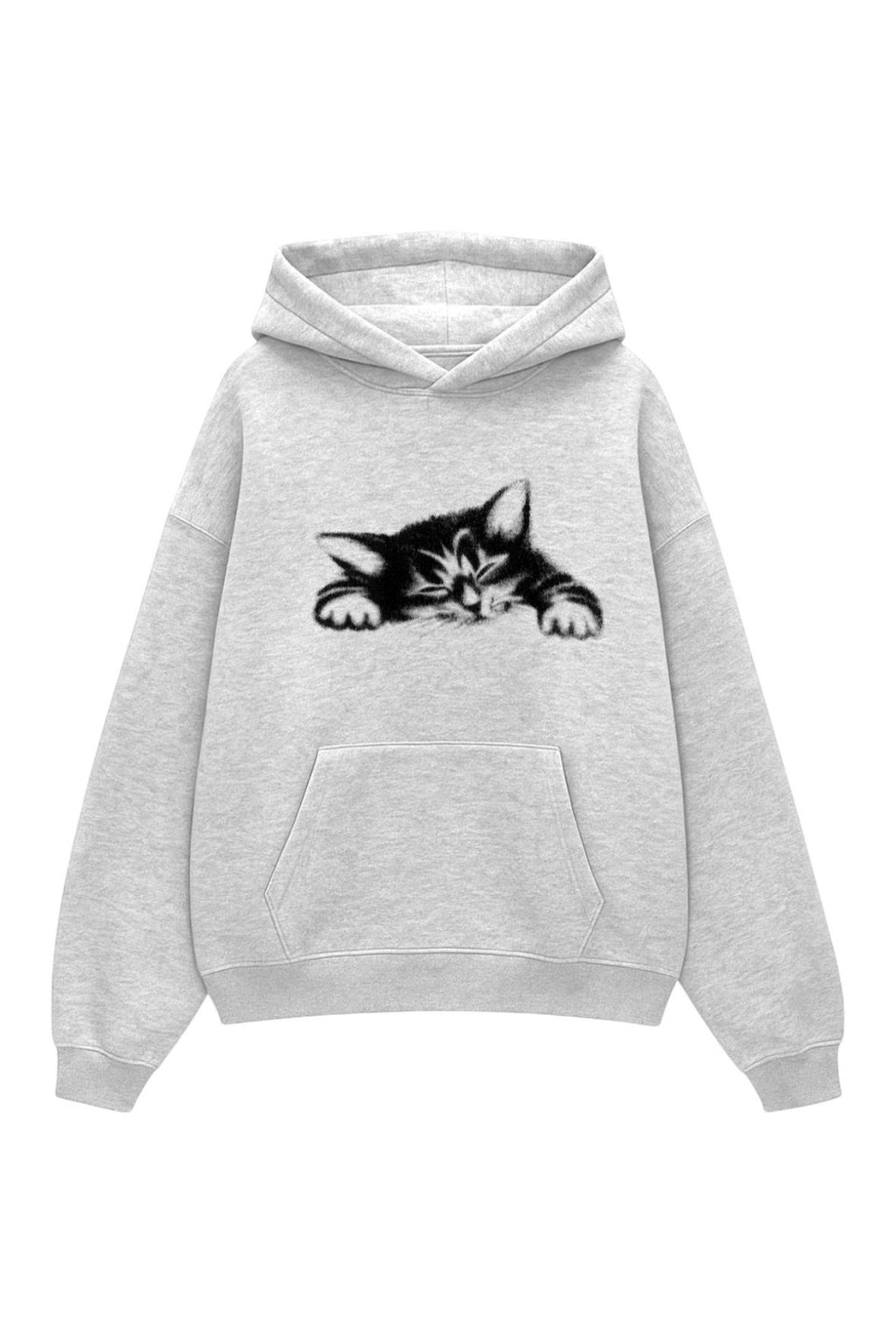 Grey Sleeping Cat Sweatshirt