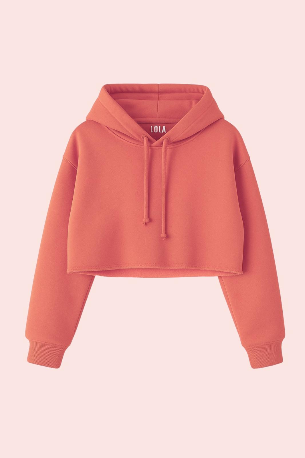 Turuncu Crop Sweatshirt