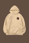 Krem Cat Nakışlı Sweatshirt