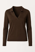 Brown Polo Yaka Triko