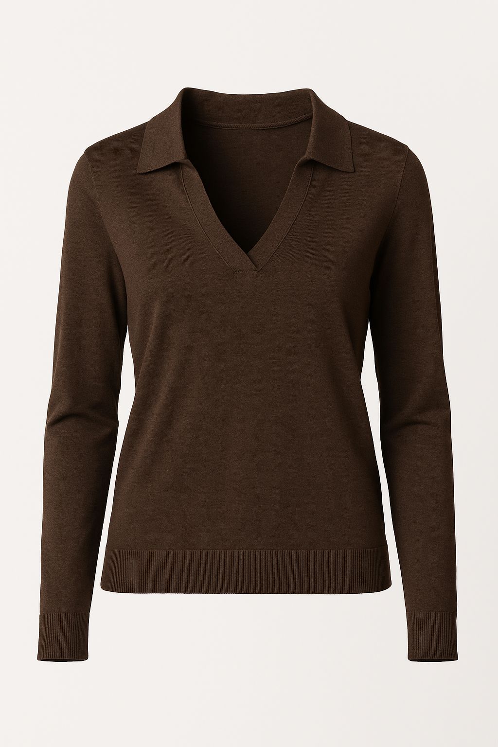 Brown Polo Yaka Triko