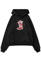 Black Red Boat  Sweatshirt