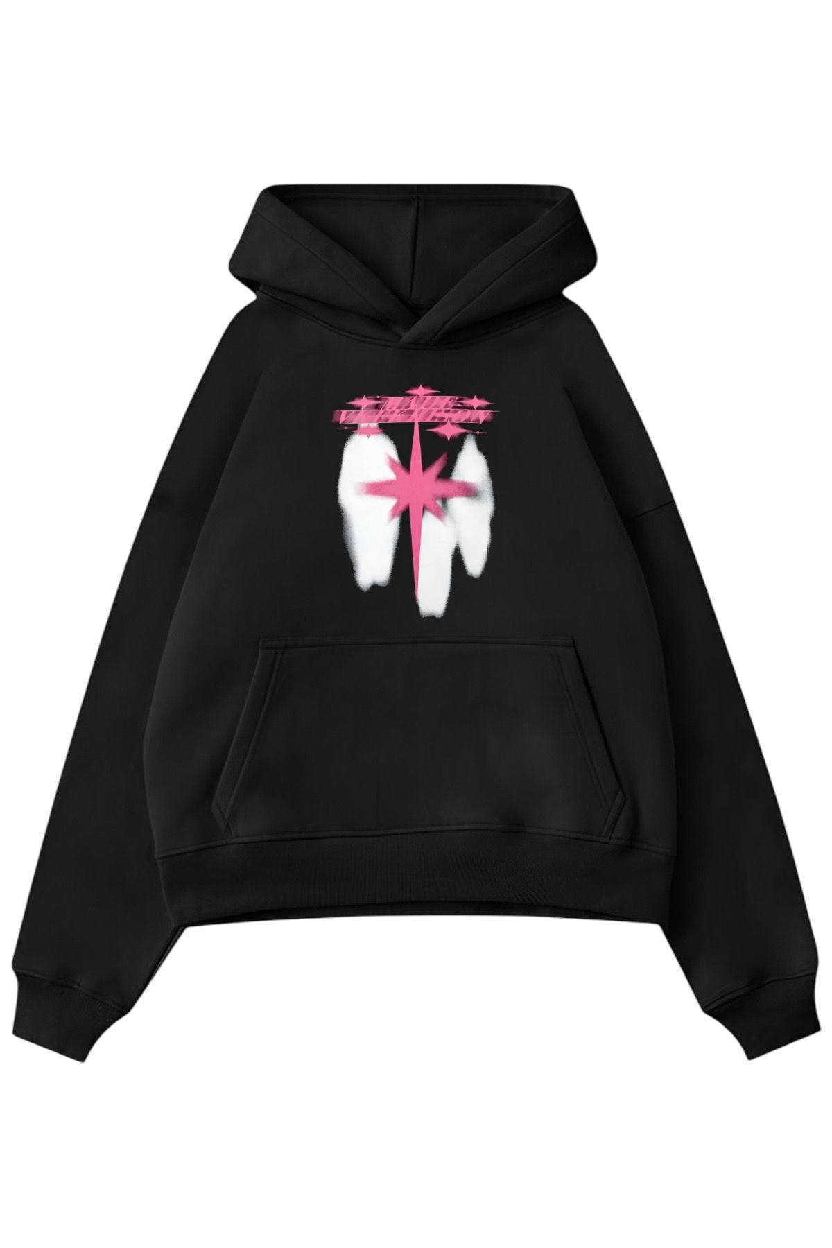 Black Pink Made ThreeWhite  Sweatshirt