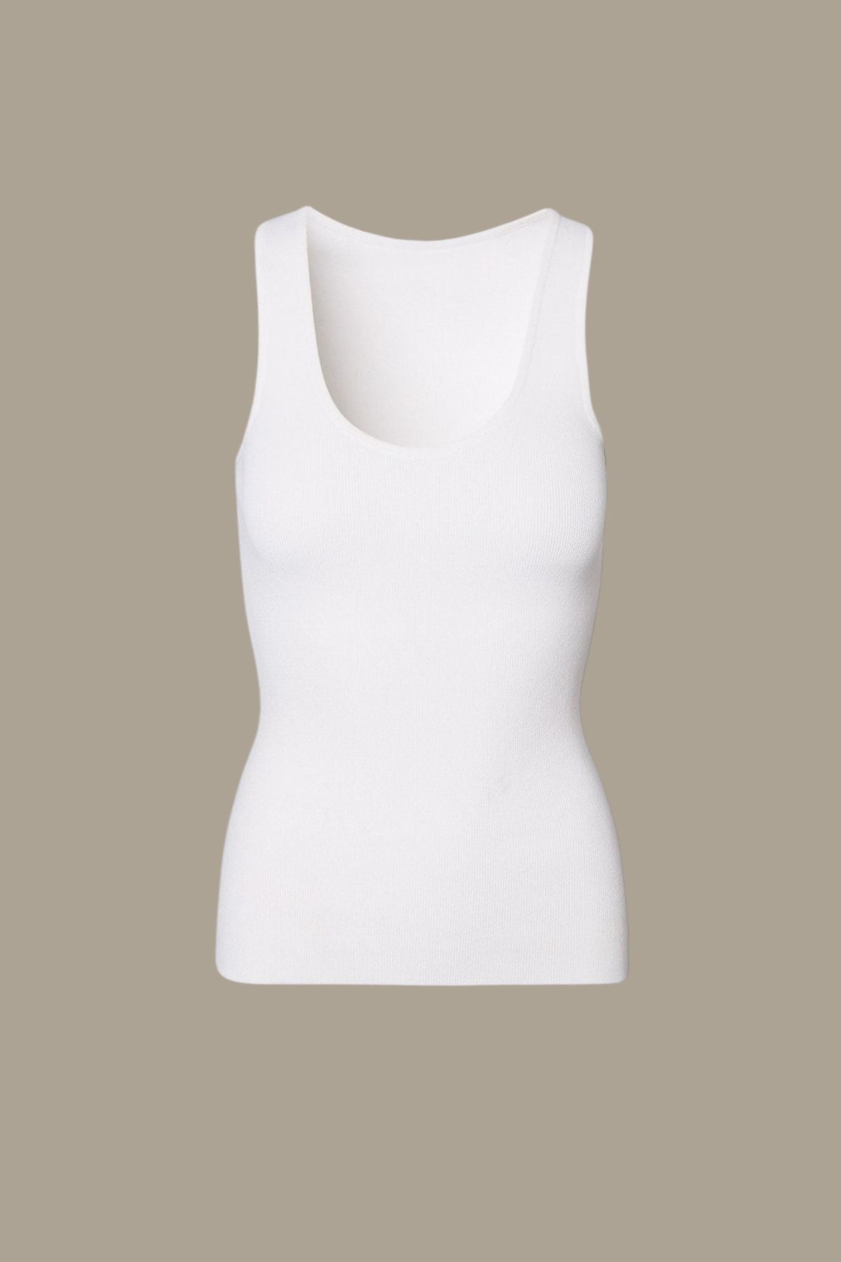 White Oval Yaka Kolsuz Bluz