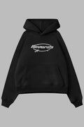 Black Reverse Taşlı Sweatshirt