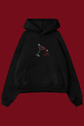 Black Kiss Martini Taşlı Sweatshirt
