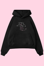 Black Cowboy Taşlı Sweatshirt