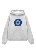 Grey Nazar Boncuğu Taşlı Sweatshirt