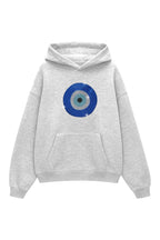 Grey Nazar Boncuğu Taşlı Sweatshirt