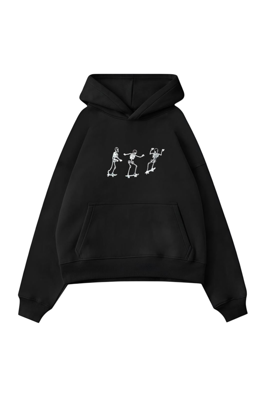 Black Skeleton With Slide Sweatshirt