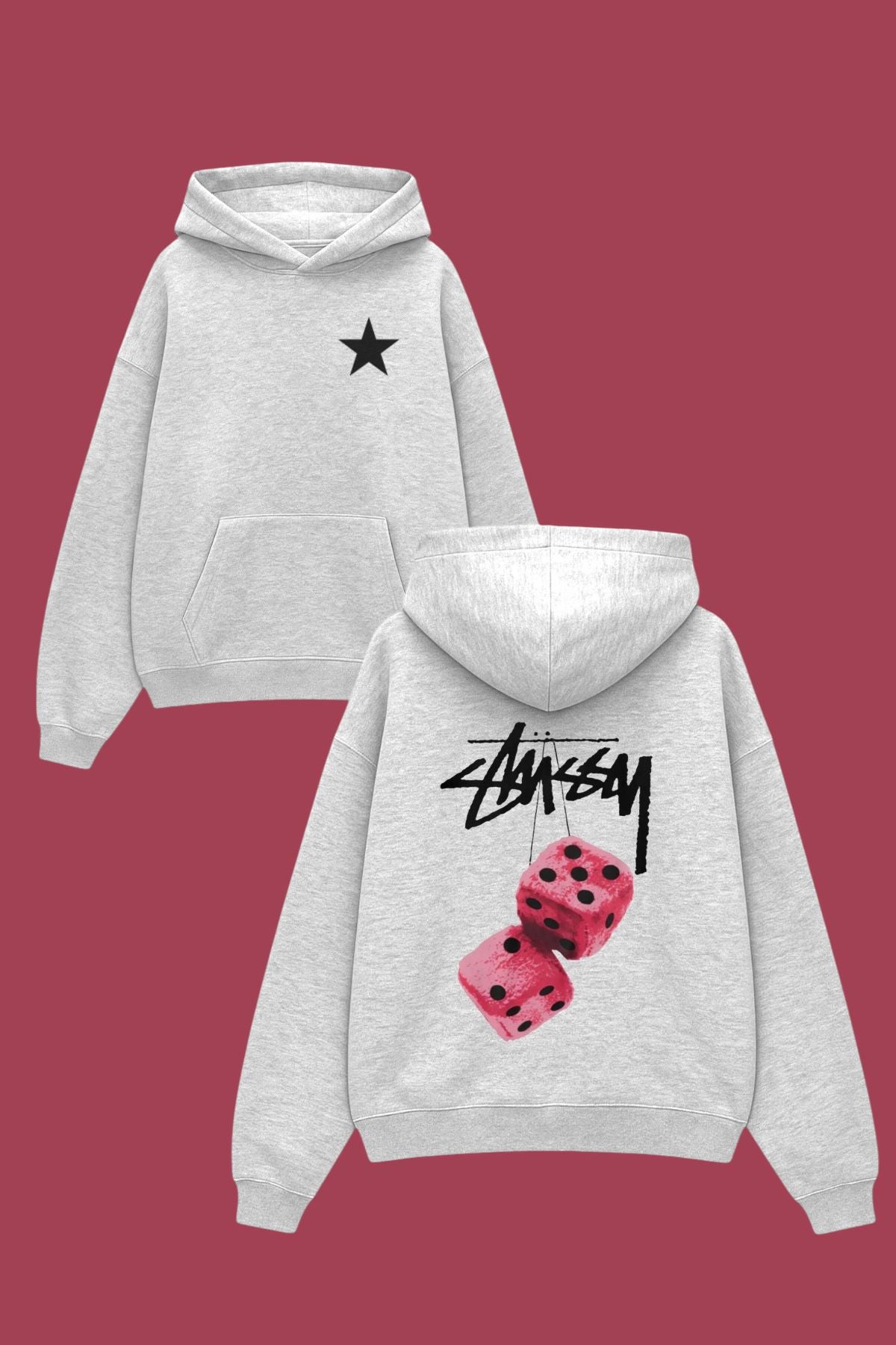 Grey Sırt Membrane Sweatshirt