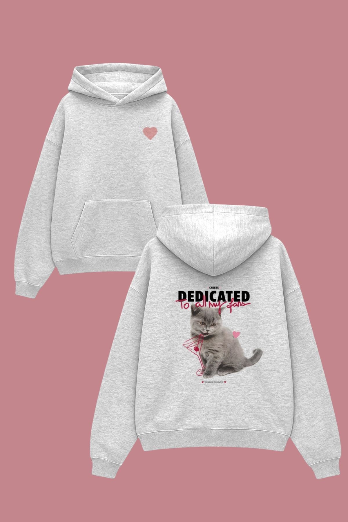 Grey Sırt Dedicated Sweatshirt