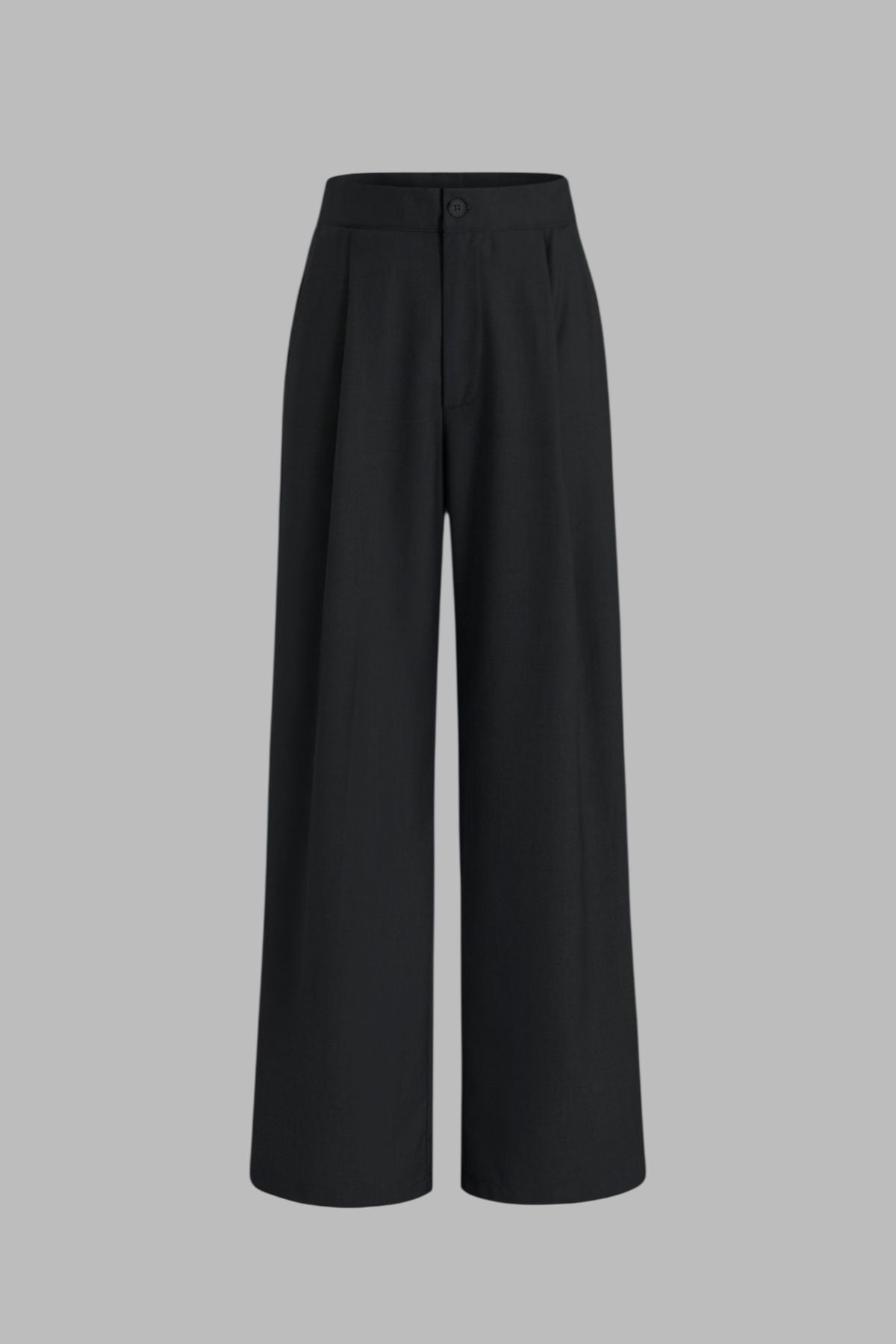 Black Düğmeli Kumaş Palazzo