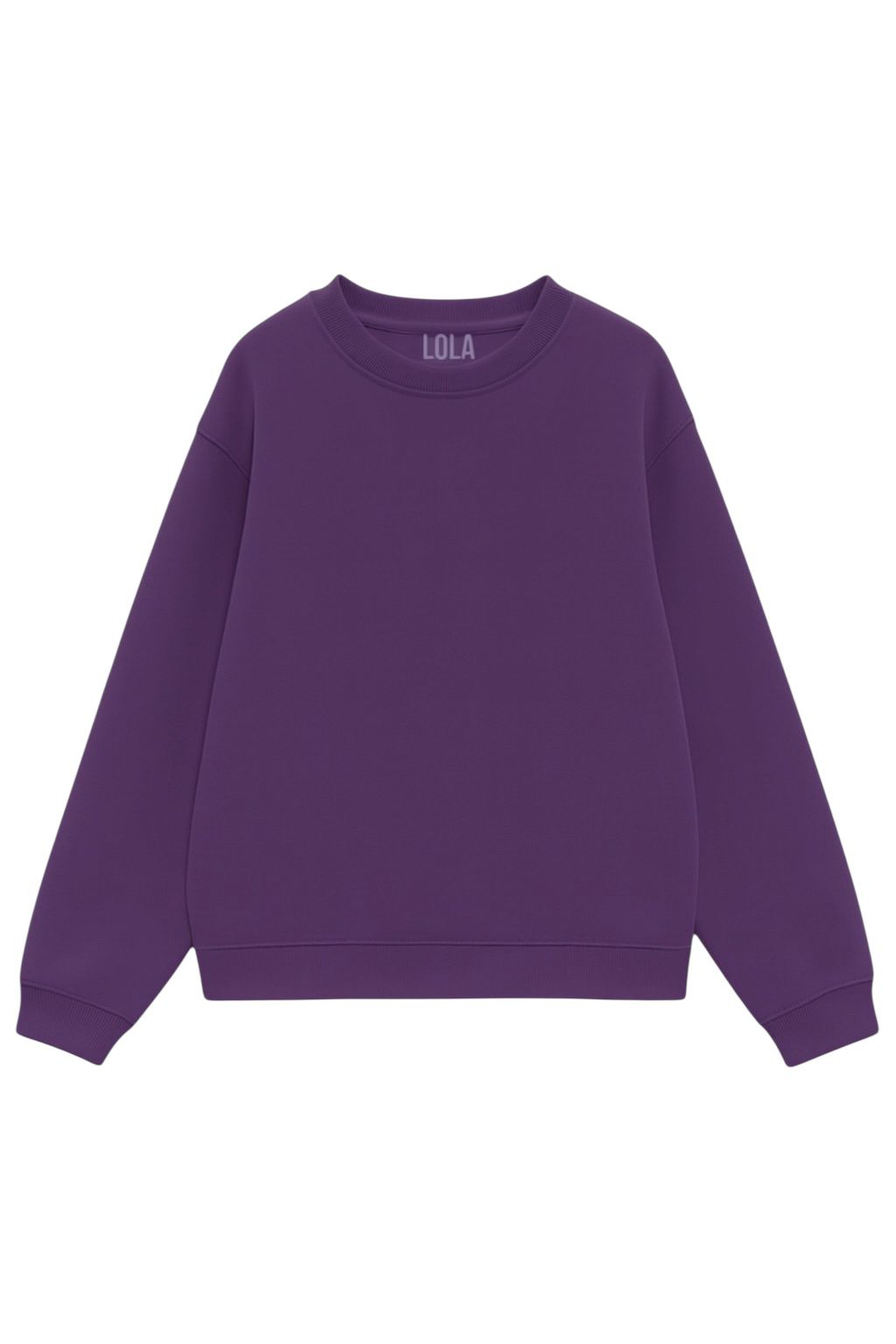 Purple Sıfır yaka Sweatshirt