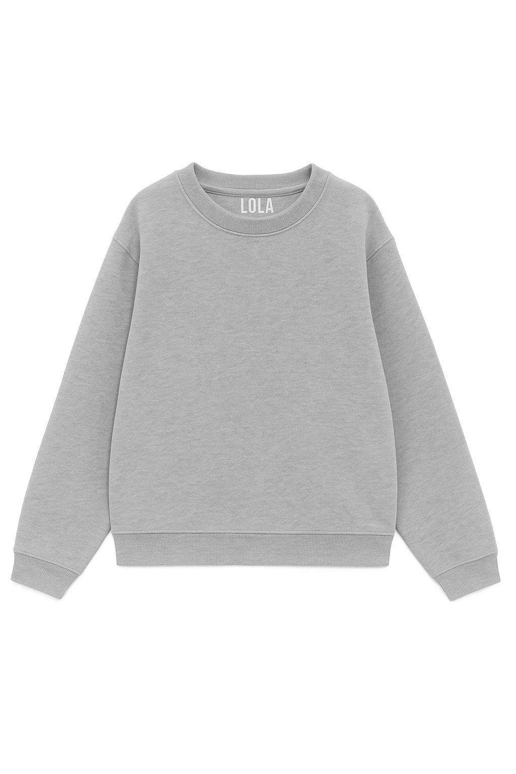Grey Sıfır Yaka Sweatshirt