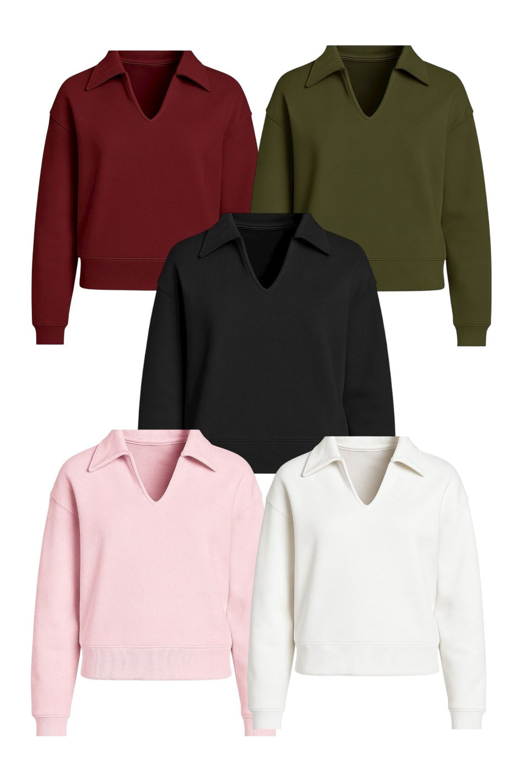 Polo Yaka Sweatshirt