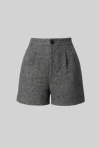 Grey Tweed Dokuma Şort
