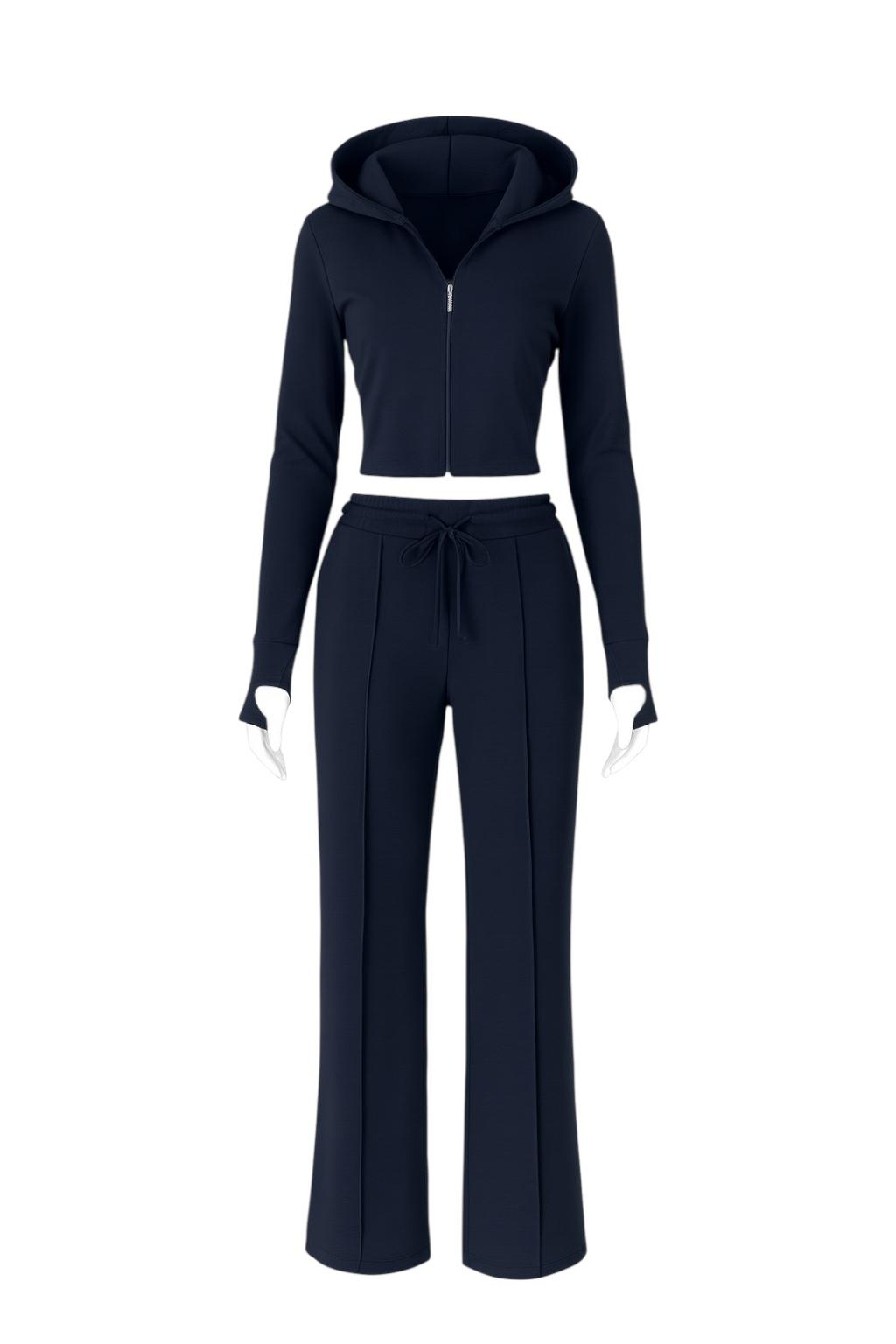 Navy Blue Kapuşonlu Takım