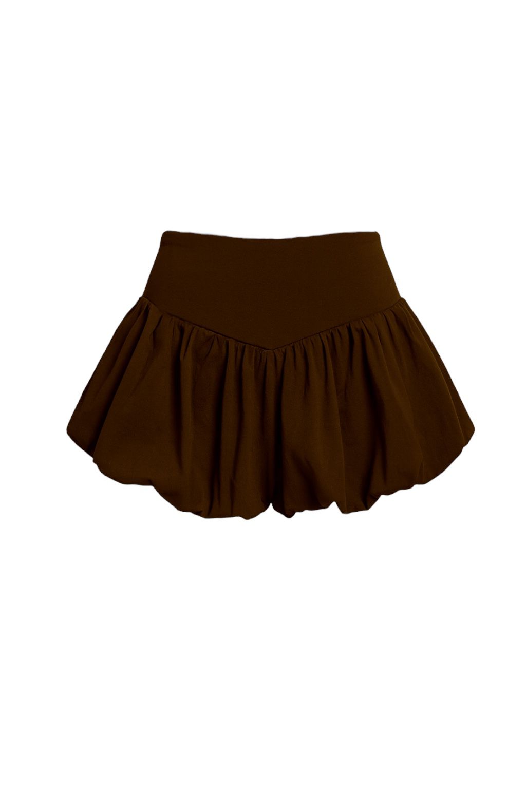 Brown Şortlu Balon Etek
